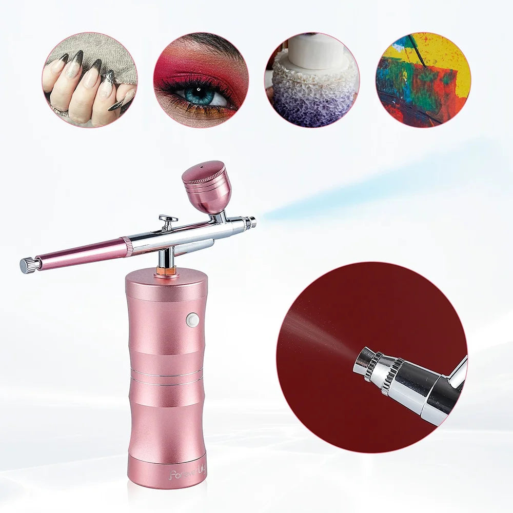 Portable Mini Airbrush Kit for Nail Art and Makeup - 37