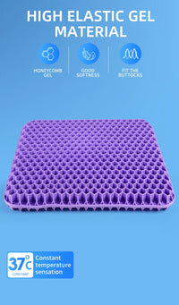 Breathable Honeycomb Gel Seat Cushion for Pain Relief