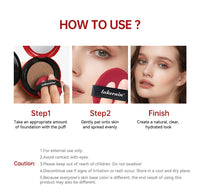 Long-Lasting Semi-Matte Cushion Foundation with Sun Protection