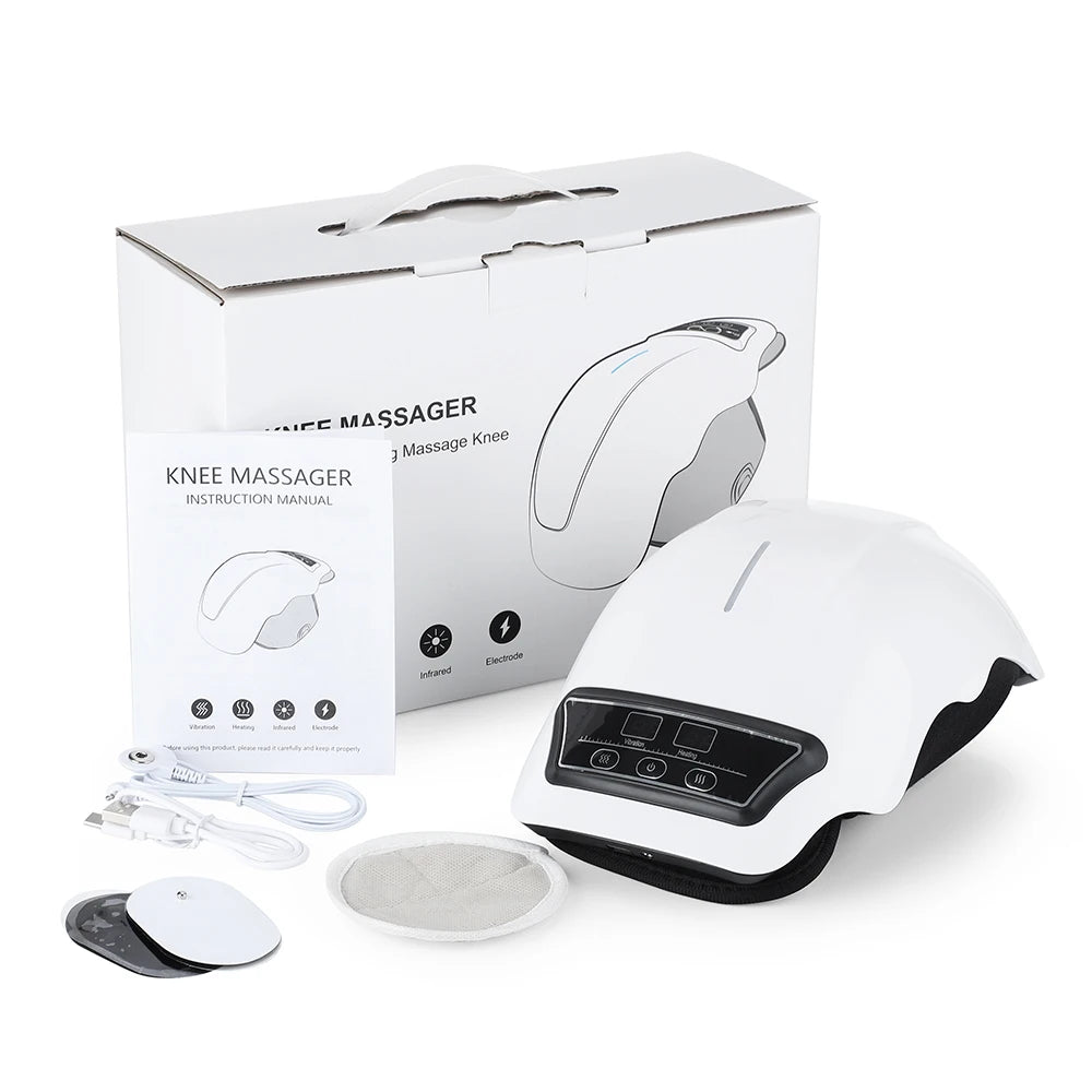 Wireless Heated Knee Massager with Vibration Therapy - 33