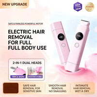 2-in-1 Painless Electric Hair Remover for Face and Body