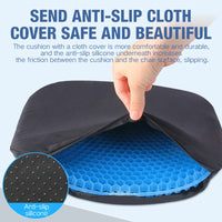 Honeycomb Gel Seat Cushion for Pressure Relief and Posture
