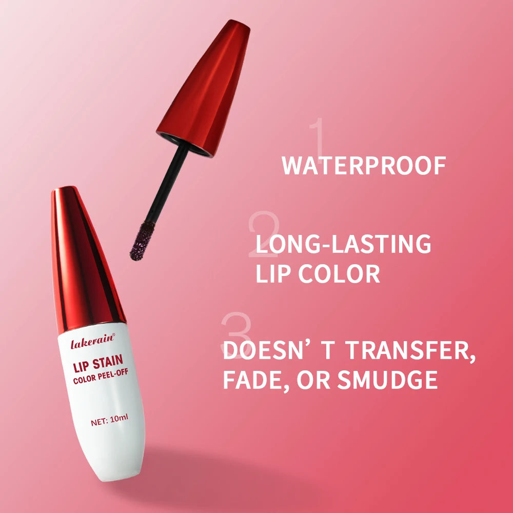 Waterproof Peel-Off Lip Stain for Long-Lasting Color - 5