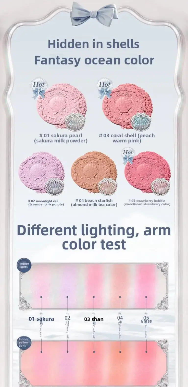 Professional Ocean-Themed Full Makeup Gift Set - 15