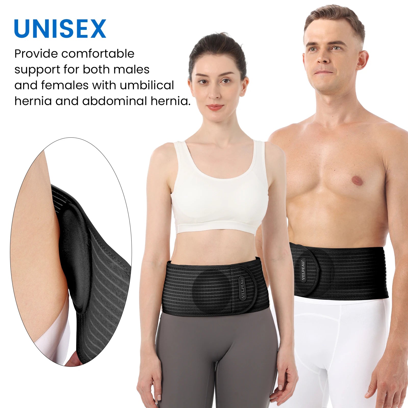 Adjustable Umbilical Hernia Support Belt for Abdominal Pain Relief - 2