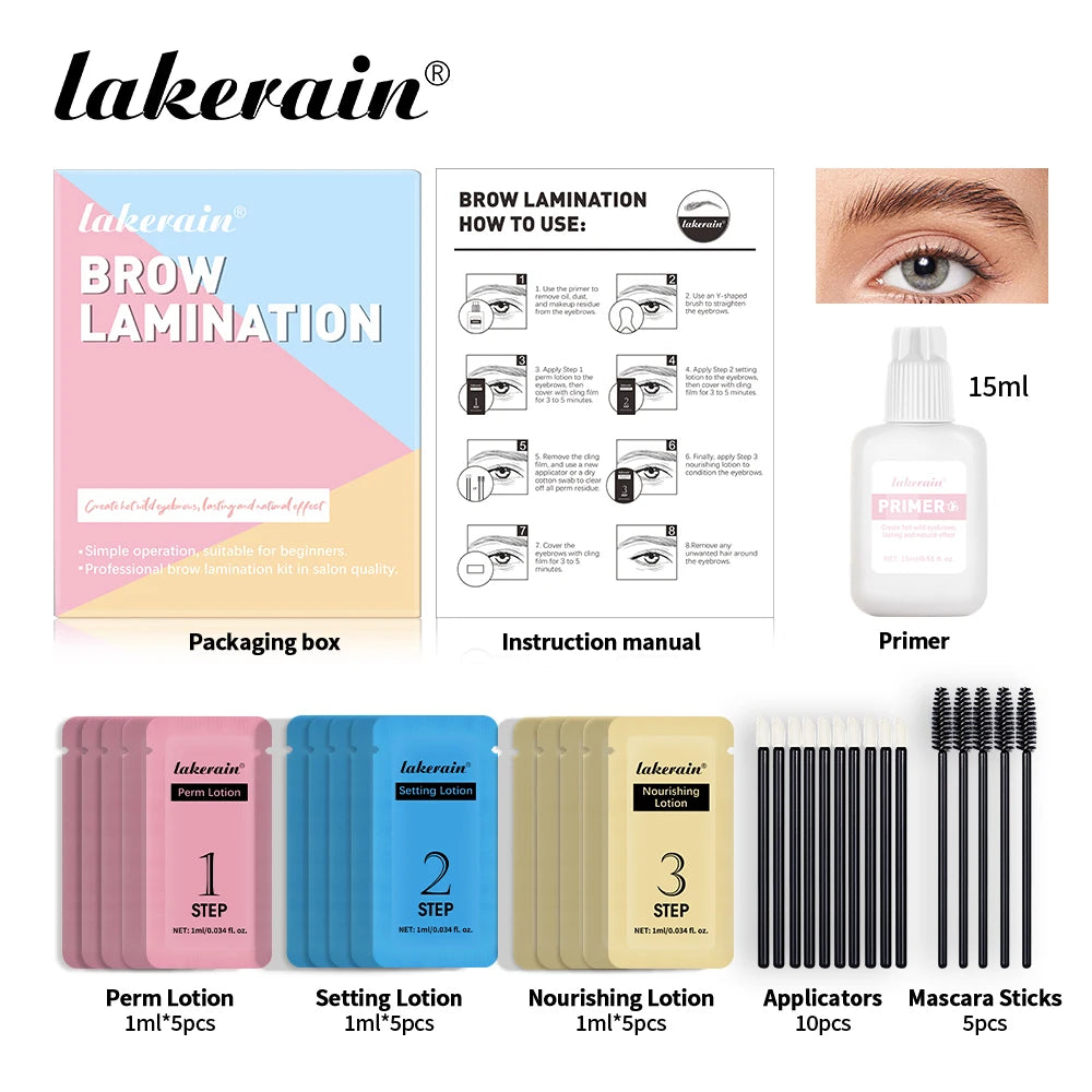 Professional Eyebrow Lamination and Perming Kit - 4