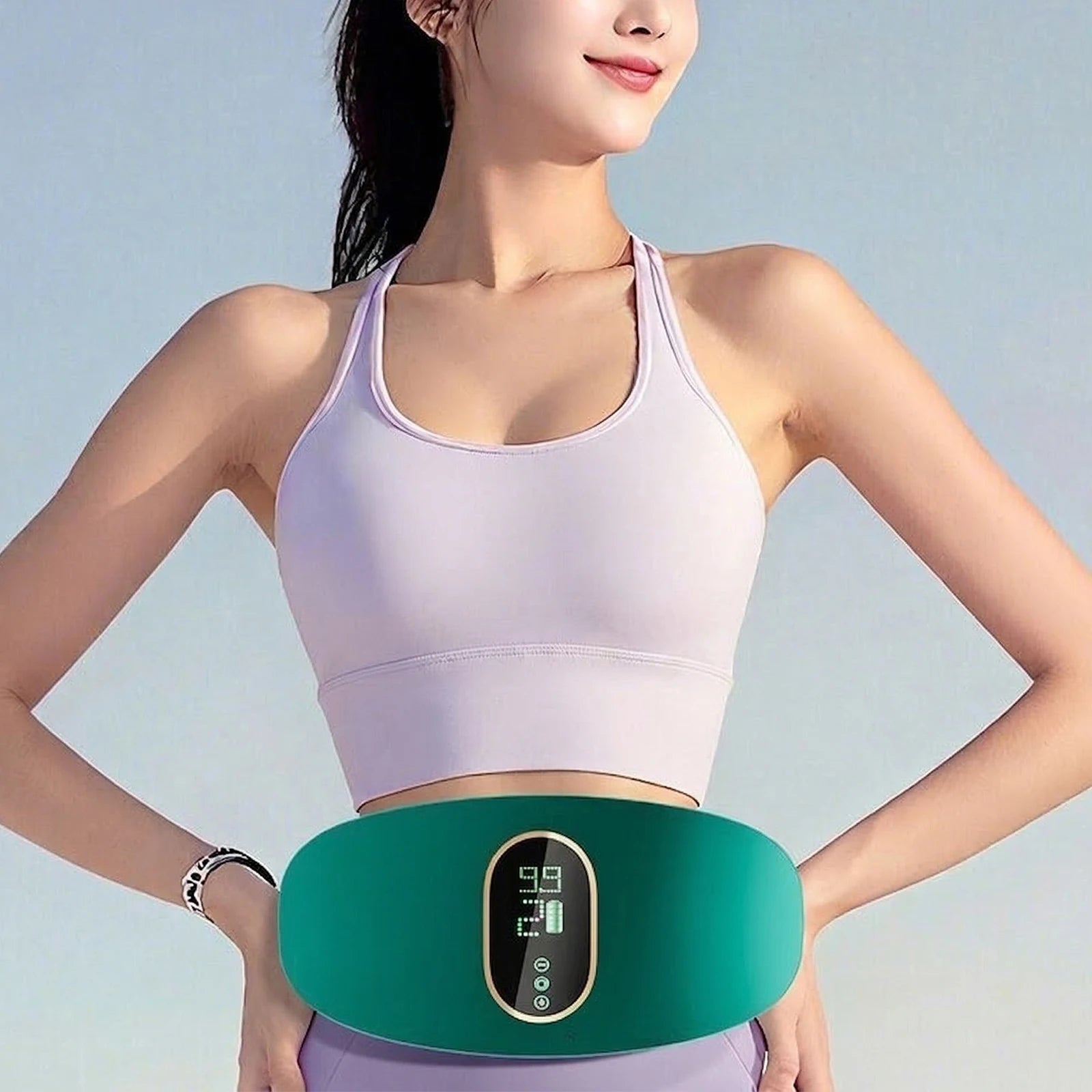 Cordless Heated Massage Belt for Menstrual Cramp Relief - 14