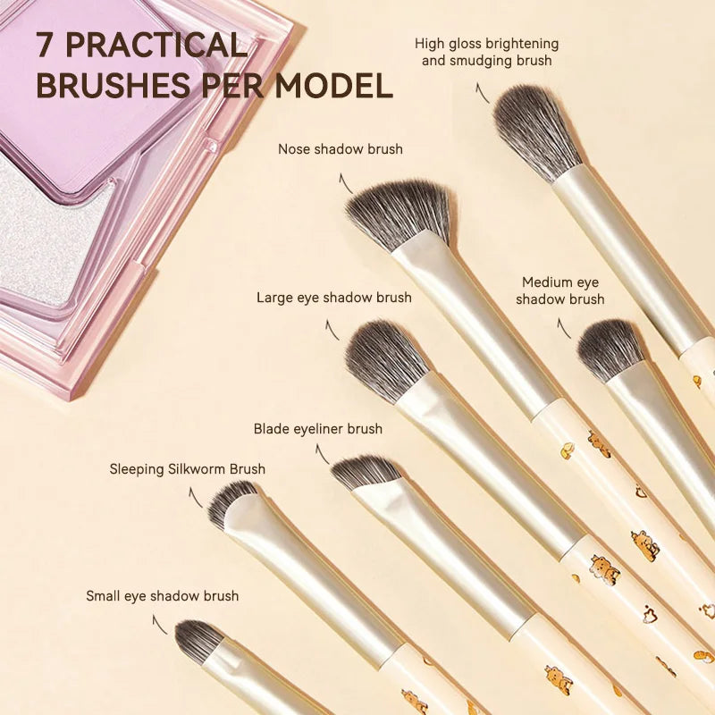 Professional 8-Piece Precision Eye Makeup Brush Set - 3