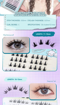No-Glue DIY Cluster False Eyelashes Book