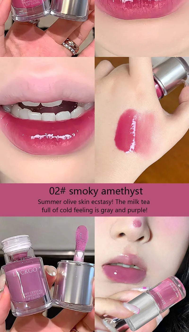 Hydrating Crystal Mirror Lip Gloss for Long-Lasting Shine - 11