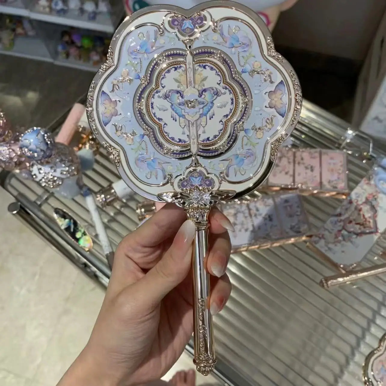Enchanted Handheld Makeup Mirror for Precise Beauty - 43
