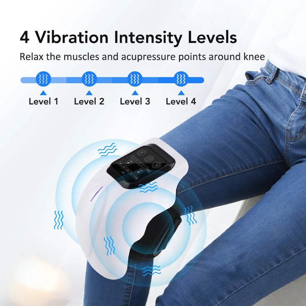 Cordless Heated Knee Massager with Vibration and Infrared Therapy - 6