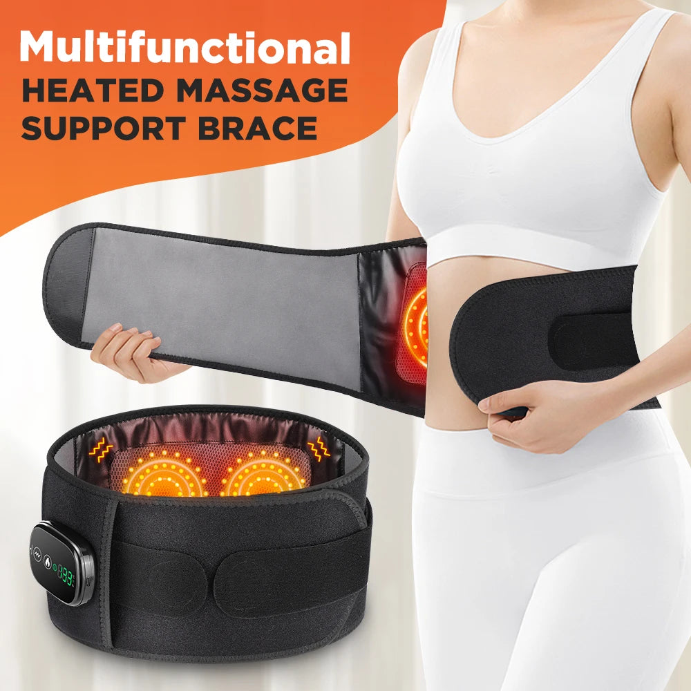 Heated Lumbar Massage Belt for Back Pain Relief - 21