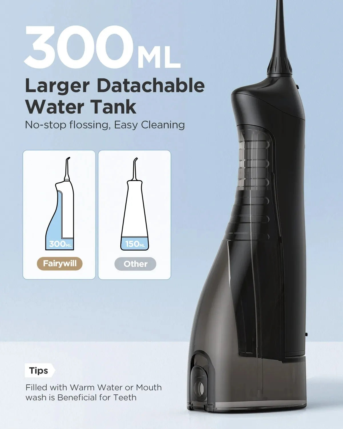 Portable Cordless Water Flosser for Teeth and Gum Health - 3