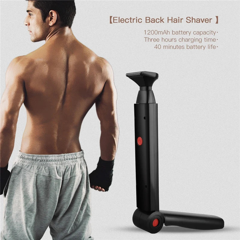 Adjustable Long-Handle Back Hair Shaver for Men - 7