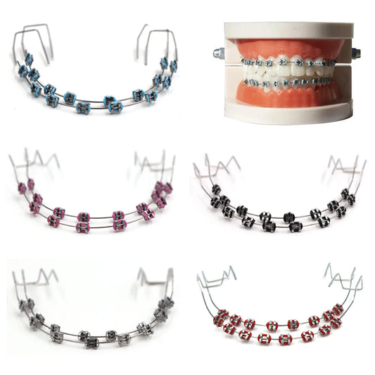 Colorful Temporary Fashion Tooth Braces for Smile Decoration