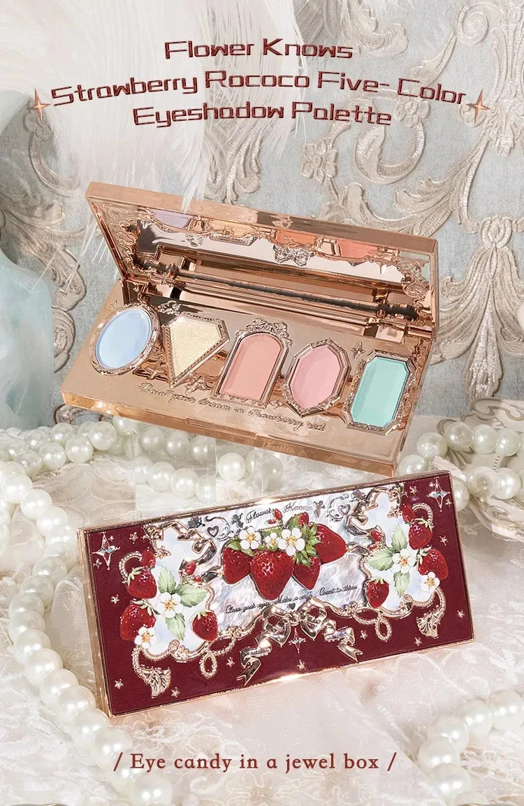 5-Color Shimmer and Glitter Eyeshadow Palette - 14