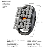 42-Head Deep Tissue Muscle Relaxation Massage Device