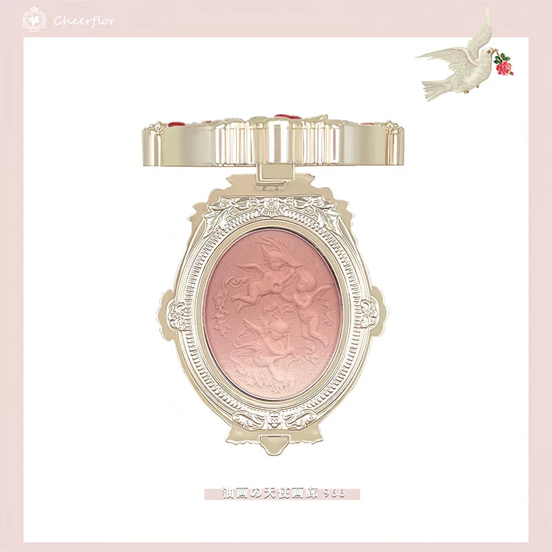 Angel Embossed Matte Powder Blush for Radiant Face - 11