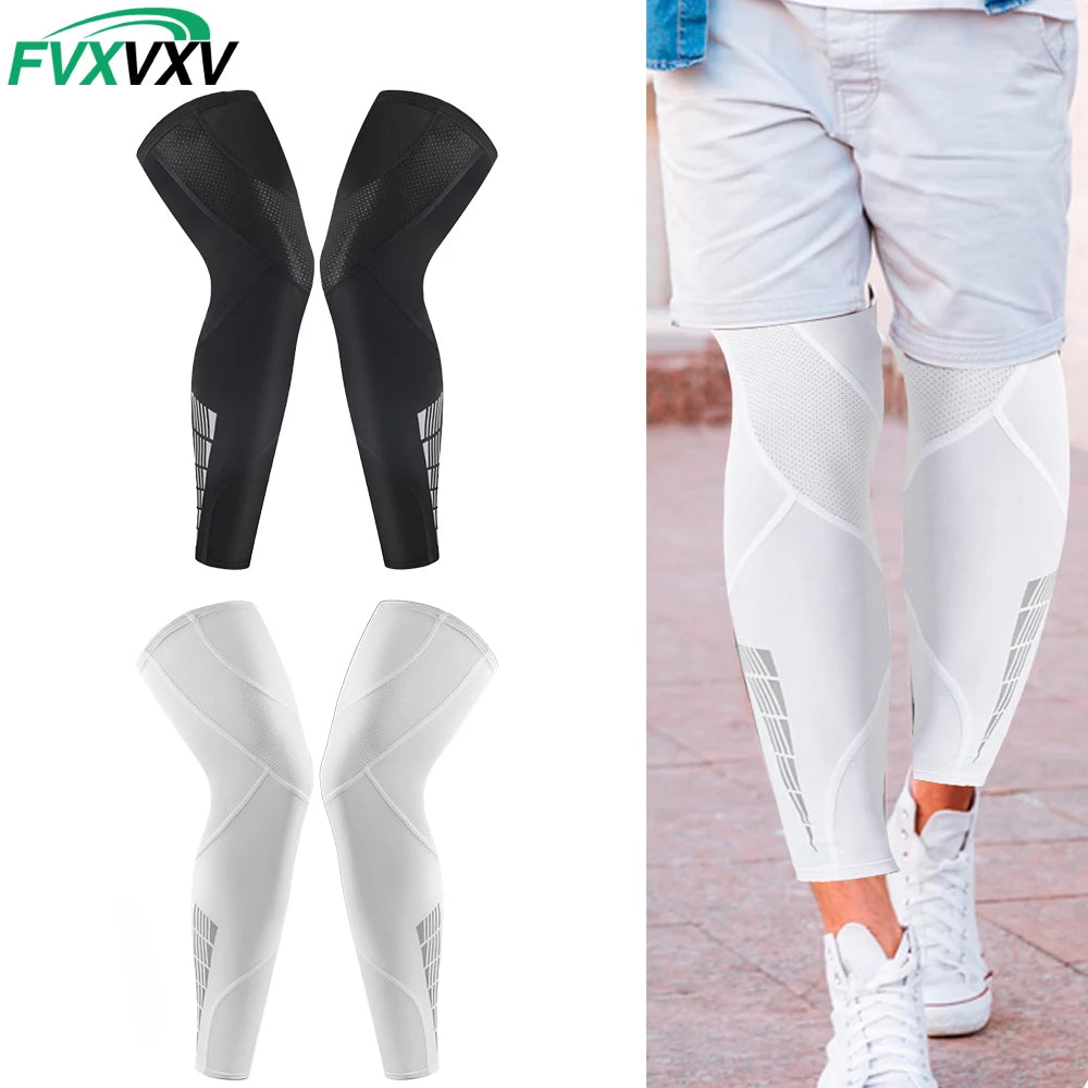 Full Leg Compression Sleeves for Sports and Recovery - 1