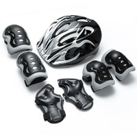 Kids Adjustable Protective Helmet and Safety Gear Set