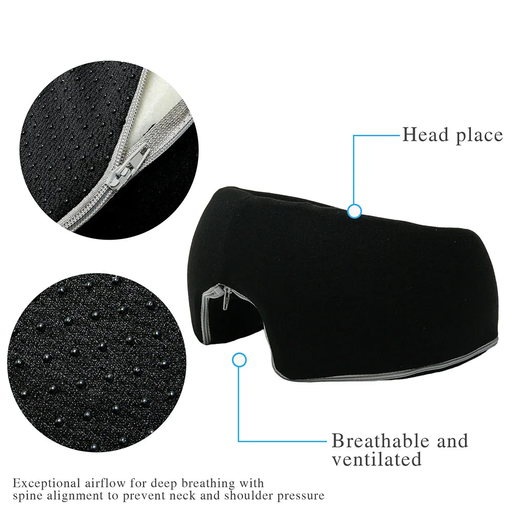 Ergonomic Memory Foam Face Down Sleeping Pillow - 5