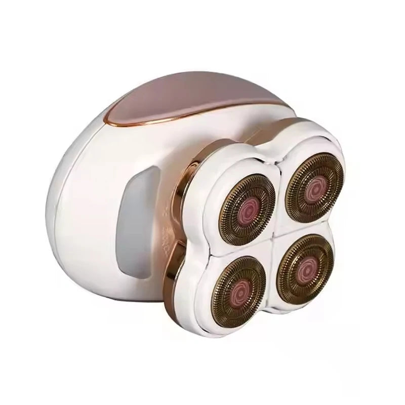 Painless 4-Head Electric Hair Remover for Body