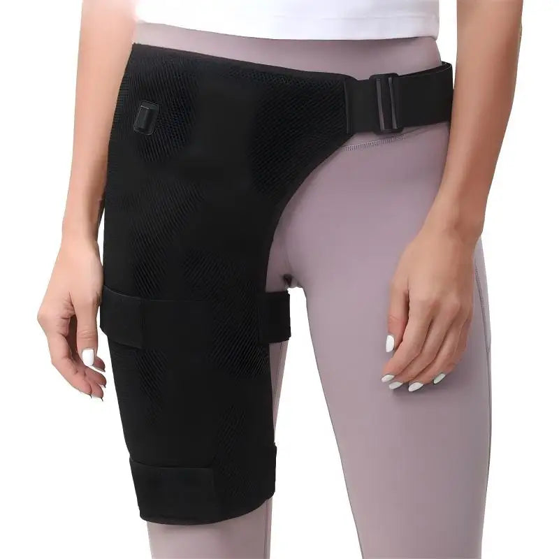 Heated Hip and Thigh Support Brace for Pain Relief - 8