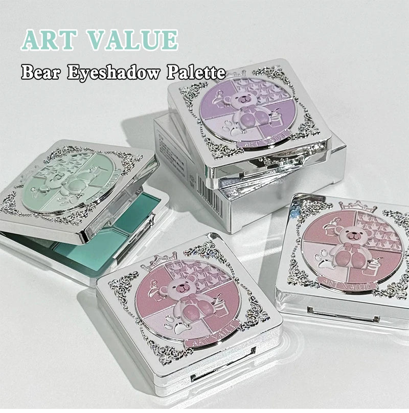 5-Color Shimmer and Matte Eyeshadow Palette - 3