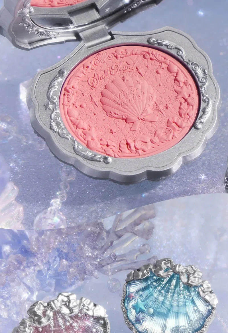 Matte Finish Shell Compact Blusher Palette - 18
