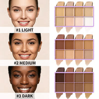 8-Shade Waterproof Full Coverage Cream Concealer Palette