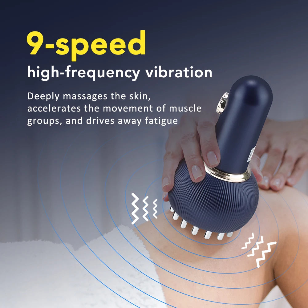 Electric Meridian Gua Sha Body Massager with Heat and Red Light - 5