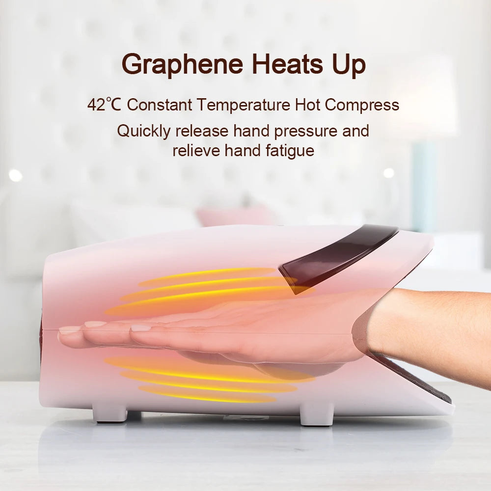 Electric Air Compression Hand Massager with Heat Therapy - 12