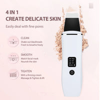 Ultrasonic Facial Skin Scrubber for Deep Pore Cleansing
