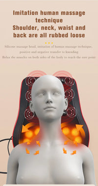 Electric Heated Shiatsu Neck and Back Massage Pillow