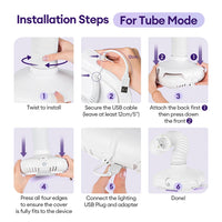 Professional 130W Turbo Nail Dust Extractor with Adjustable Tube