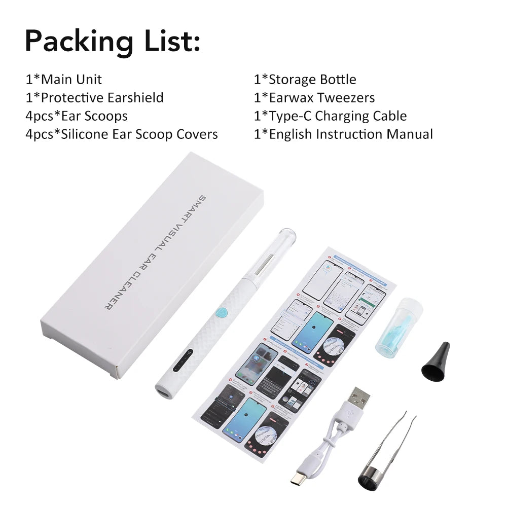 HD Visual Earwax Removal Tool with Camera - 15