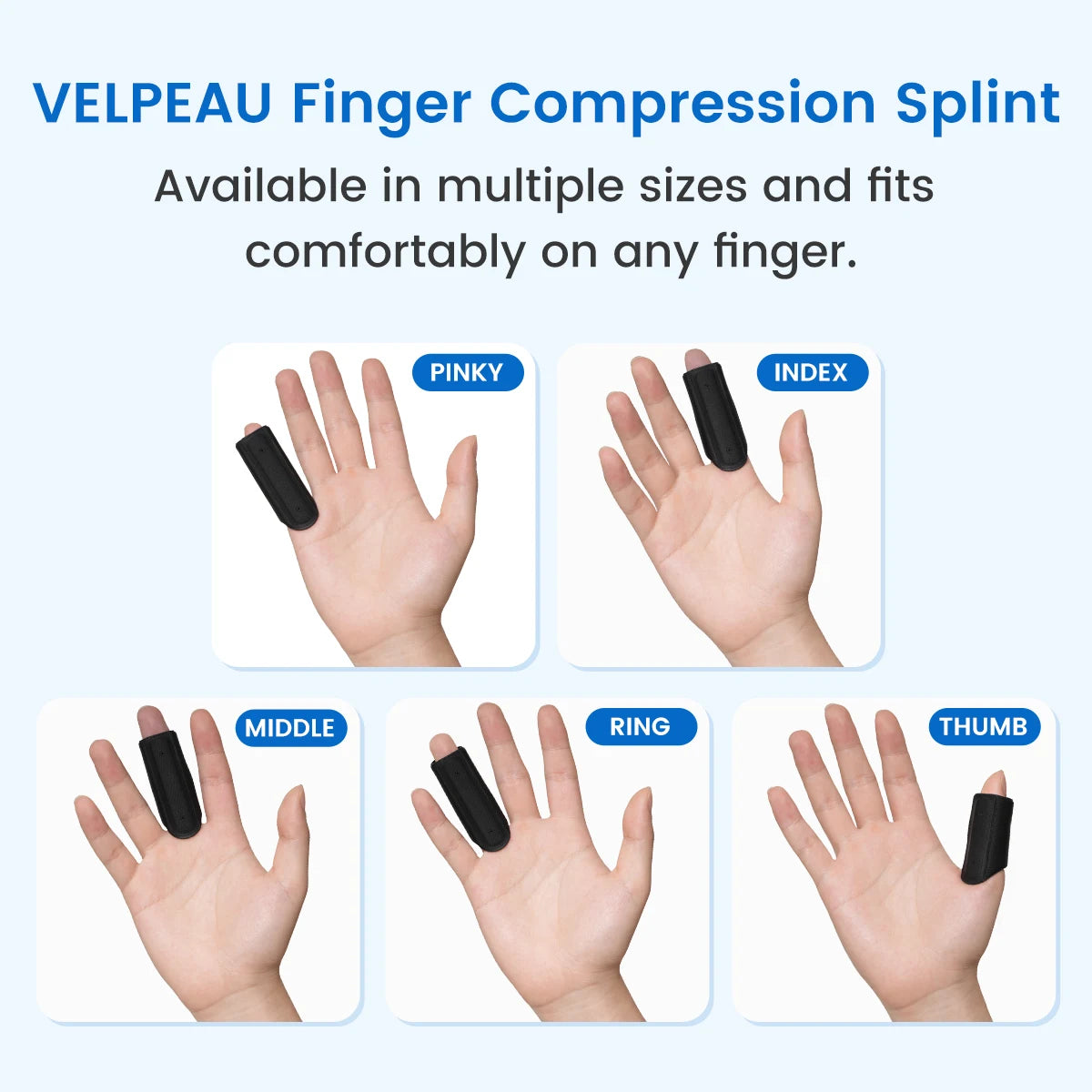Finger Compression Splint for Pain Relief and Injury Recovery - 10