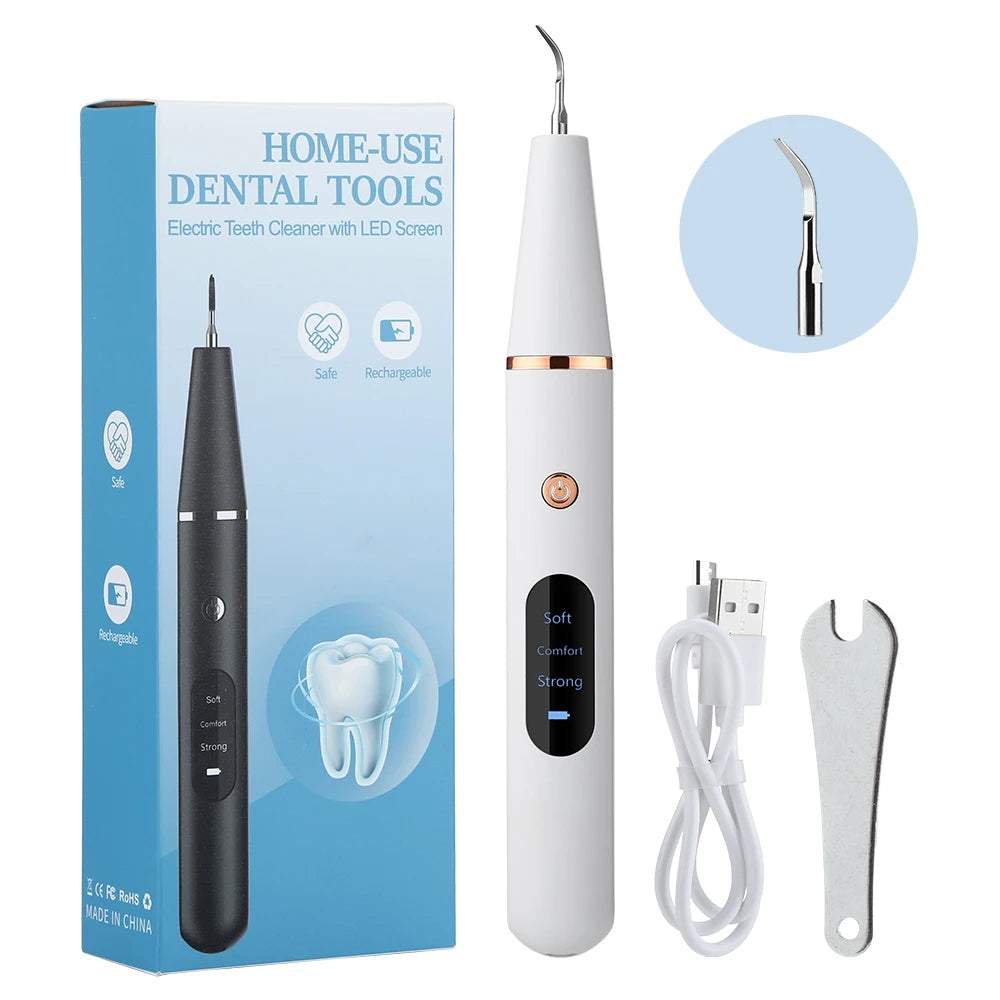 Electric Ultrasonic Teeth Cleaner for Plaque and Tartar Removal - 23