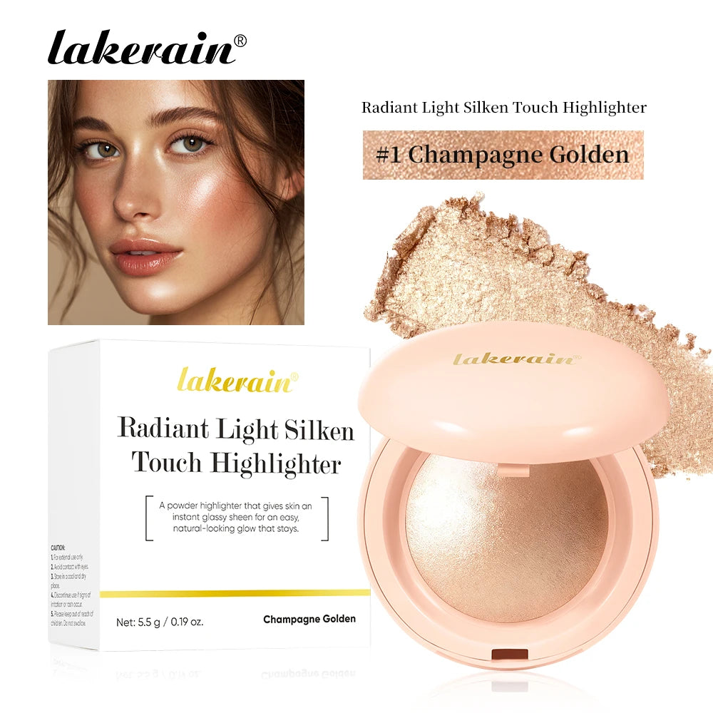 Silken Touch Shimmer Highlighter Powder for Radiant Glow - 23