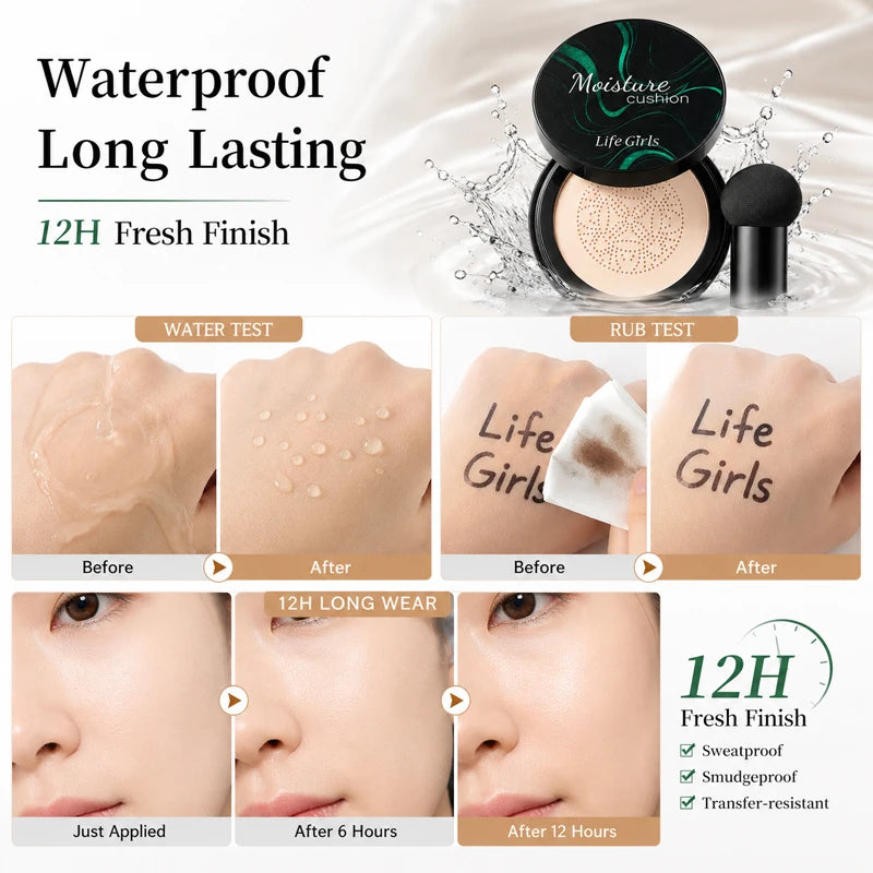 Hydrating Mushroom Cushion Foundation for Flawless Coverage - 5