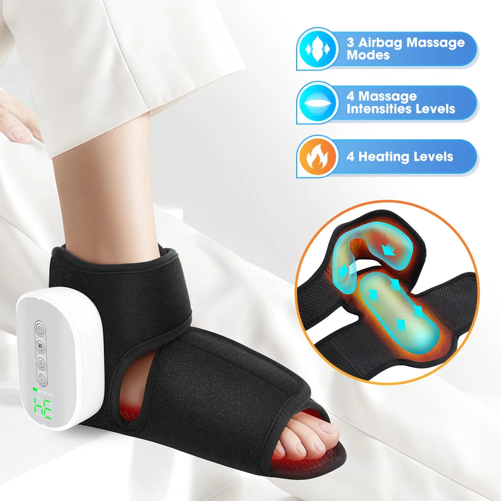 Heated Air Compression Foot and Ankle Massager - 9
