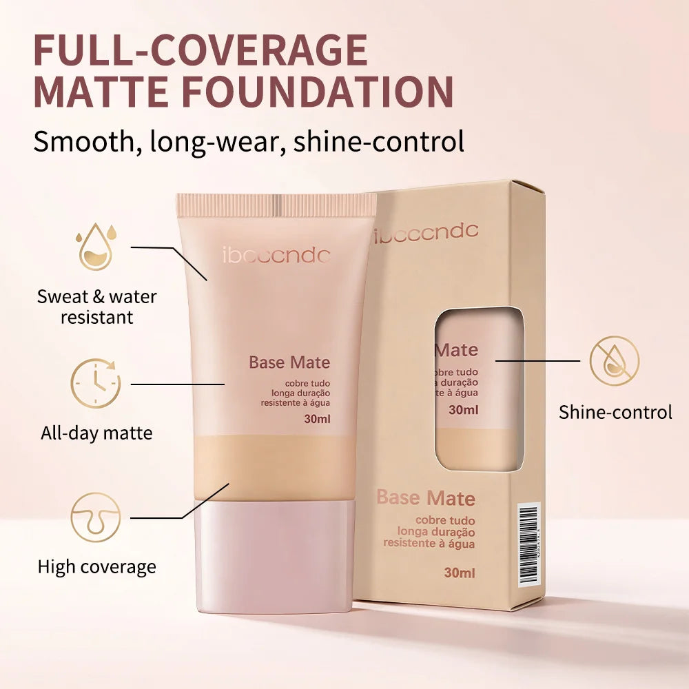 Long-Lasting Waterproof Matte Foundation - 4