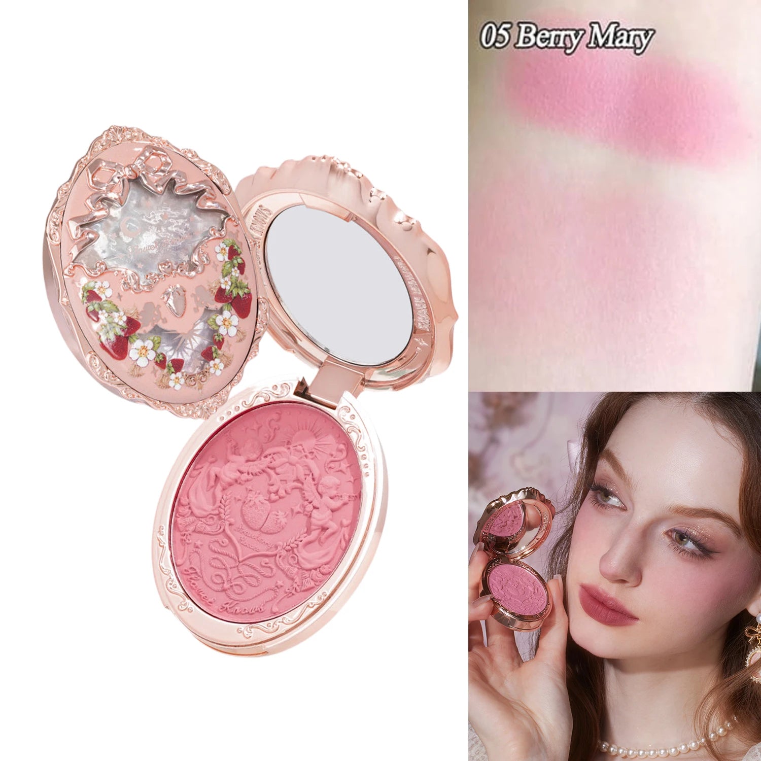 Long-Lasting Matte Powder Blush for Natural Cheek Color - 23