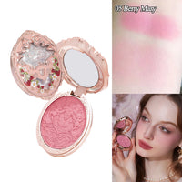 Embossed Strawberry Floral Pressed Powder Blush