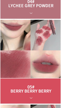 Mist Velvet Matte Lip Glaze for Hydrated Soft Lips