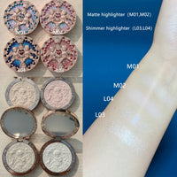 Embossed Shimmer Face Highlighter Palette