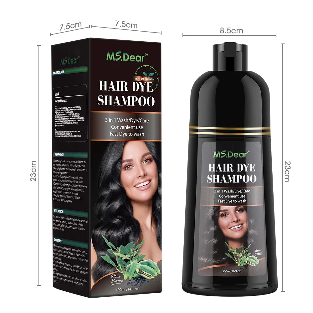 Instant Herbal Hair Color Dye Shampoo - 14
