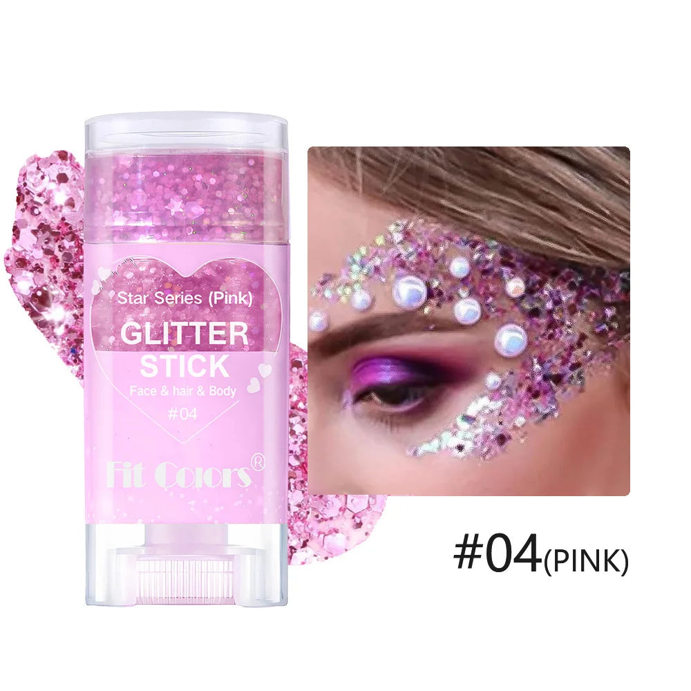 Festival Body and Face Glitter Makeup Stick - 10