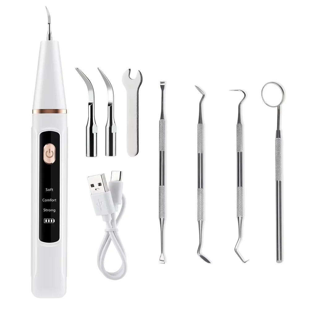 Electric Ultrasonic Teeth Tartar and Plaque Remover - 38